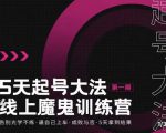 大播·五天起号魔鬼训练营,告别光学不练,逼自己上车,成败与否,5天拿到结果|淘骐网赚资源库