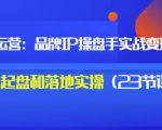 秒懂代运营：品牌IP操盘手实战赚钱，0-1起盘和落地实操（23节课程）价值199|淘骐网赚资源库