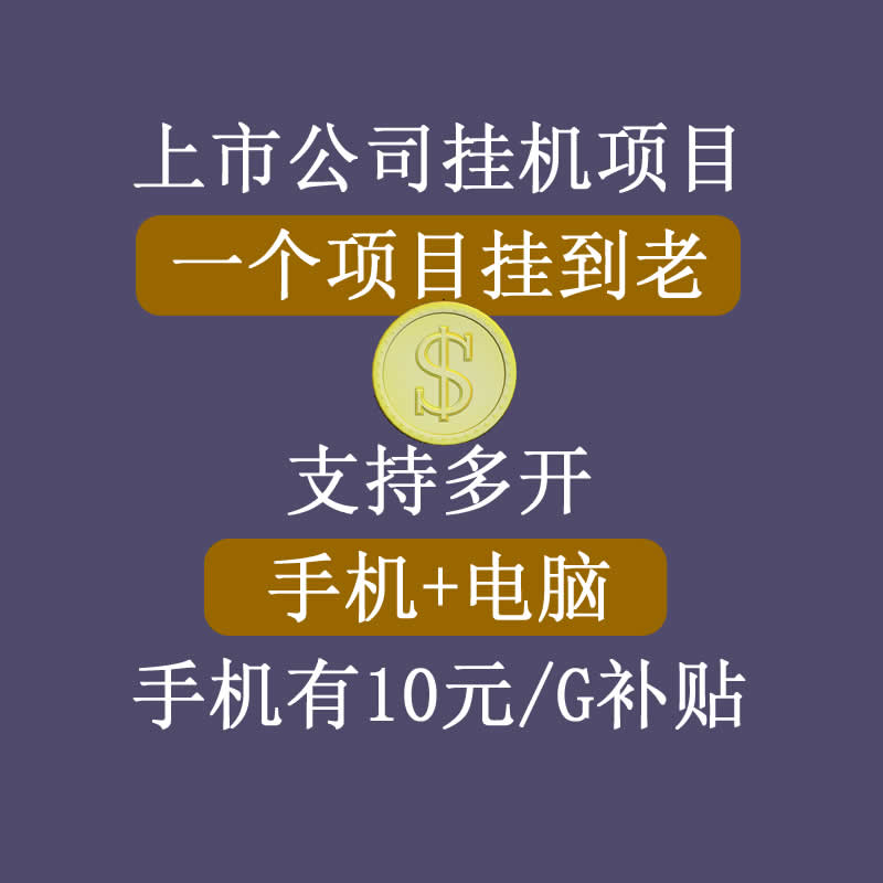 正规挂机项目,支持手机电脑一起挂,支持虚拟机多开,可以挂到老|淘骐网赚资源库