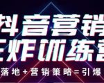 抖音营销王炸训练营,实操落地+营销策略=引爆流量(价值8960元)|淘骐网赚资源库