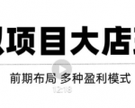 虚拟项目月入几万大店玩法分享,多店操作利润倍增(快速起店盈利)|淘骐网赚资源库
