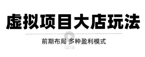虚拟项目月入几万大店玩法分享,多店操作利润倍增(快速起店盈利)|淘骐网赚资源库