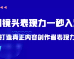带你用镜头表现力一秒入戏打造真正内容创作者表现力(价值1580元)|淘骐网赚资源库