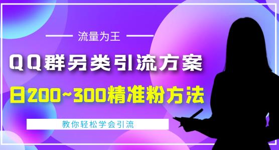 价值888的QQ群另类引流方案,半自动操作日200~300精准粉方法【视频教程】|淘骐网赚资源库