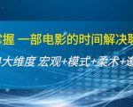 谈话掌握一部电影的时间解决聊天问题:谈话四大维度:宏观+模式+柔术+邀约|淘骐网赚资源库