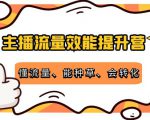 主播流量效能提升营：懂流量、能种草、会转化，清晰明确方法规则|淘骐网赚资源库