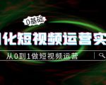 精细化短视频运营实操课,从0到1做短视频运营:算法篇+定位篇+内容篇|淘骐网赚资源库