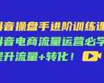 抖音操盘手进阶训练课:抖音电商流量运营必学,提升流量+转化|淘骐网赚资源库