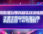 用数据玩赚抖音实战训练营：手把手带你用数据玩赚抖音运营|淘骐网赚资源库