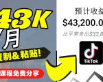 2022抖音国际版Tiktok赚钱项目:每天上传一个视频就轻松月入$43200|淘骐网赚资源库