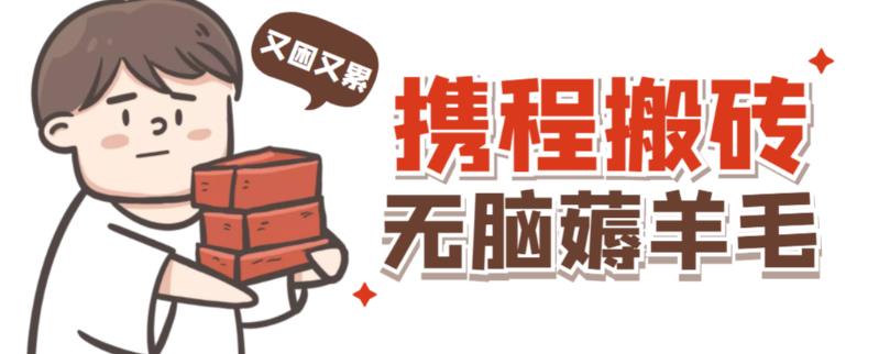 携程最新无脑薅羊毛低保玩法,后期稳定一天几十的收益,可多号放大收益|淘骐网赚资源库