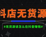 启哥抖店无货源店群陪跑计划,一个人在家就能做的副业,月入10000+|淘骐网赚资源库