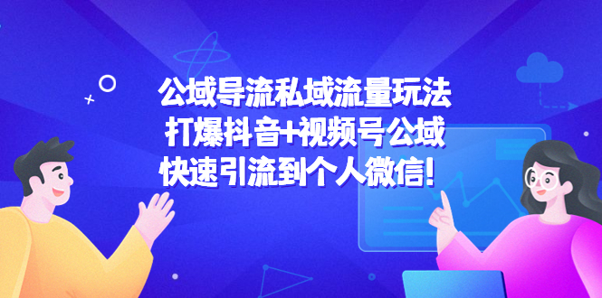 公域导流私域流量玩法：打爆抖音+视频号公域，快速引流到个人微信！|淘骐网赚资源库