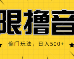 抖音直播无限撸音浪，简单可复制，偏门玩法，日入500+【视频教程】|淘骐网赚资源库
