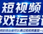 短视频游戏赚钱特训营,0门槛小白也可以操作,日入1000+|淘骐网赚资源库