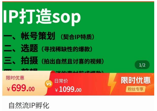瑶瑶·自然流IP孵化,系统掌握IP孵化全流程,也能学到选题,剪辑,账号运营经验|淘骐网赚资源库