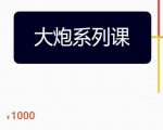 大炮拼多多运营系列课,各类玩法合集,拼多多运营玩法实操|淘骐网赚资源库