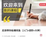 后浪带你纵横闲鱼(入门+进阶+大神),闲鱼最新玩法,简单粗暴|淘骐网赚资源库