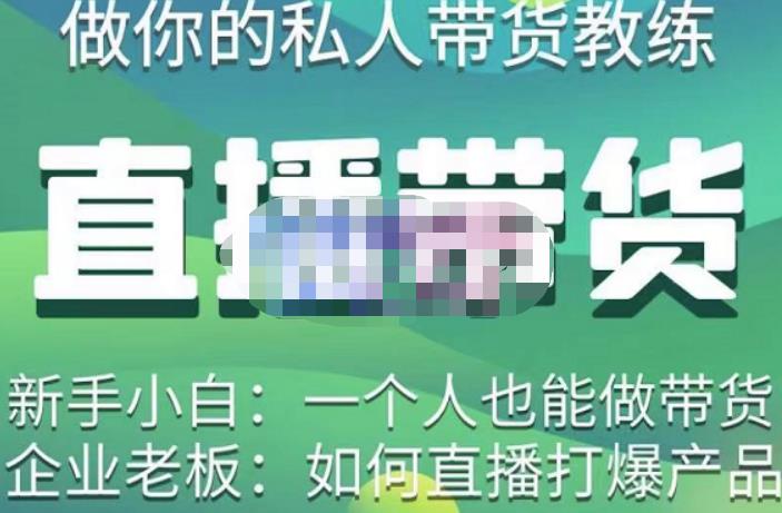 硬核传媒·直播带货（私人教练），实操实战教学，通俗易懂，学完后新手小白一个人也能做带货|淘骐网赚资源库