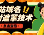 网站域名防封遮罩防红技术【详细教程+源码】|淘骐网赚资源库