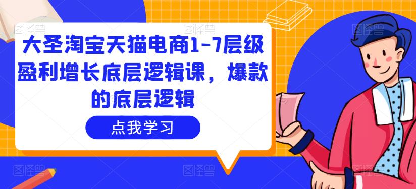 大圣淘宝天猫电商1-7层级盈利增长底层逻辑课，爆款的底层逻辑|淘骐网赚资源库