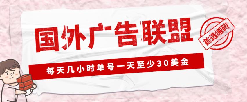 外面收费1980的最新国外LEAD广告联盟搬砖项目,单号一天至少30美金【详细玩法教程】|淘骐网赚资源库