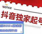 抖音独家起号，一天引流500+精准粉，适合各类行业（9节视频课）|淘骐网赚资源库