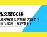 产品文案60讲:一次堪称痛苦但有用的文案学习助你突飞猛进(配送资料)|淘骐网赚资源库