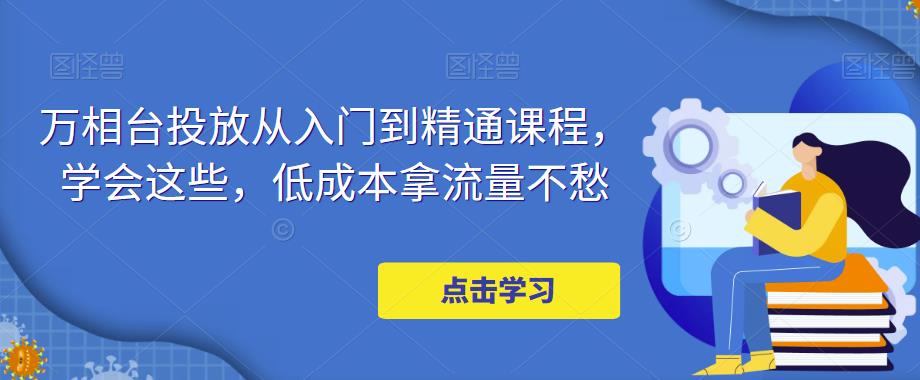 万相台投放从入门到精通课程，学会这些，低成本拿流量不愁|淘骐网赚资源库