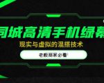 同城高清手机绿幕,直播间现实与虚拟的混搭技术,老板商家必看!|淘骐网赚资源库
