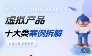 虚拟产品项目拆解课，十大类案例拆解分析运营玩法|淘骐网赚资源库