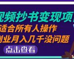 黄岛主中视频抄书变现项目:适合所有人操作,当副业月入几千没问题!|淘骐网赚资源库