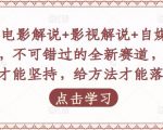 吕哥·电影解说+影视解说+自媒体IP创业,不可错过的全新赛道,给信心才能坚持,给方法才能落地|淘骐网赚资源库
