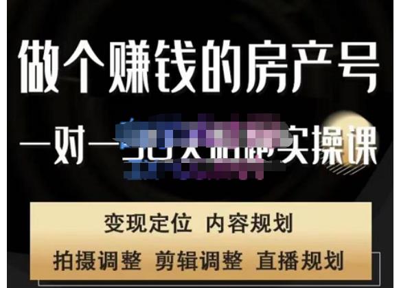 刘广标·同城房产号线上陪跑课，拍摄、剪辑、写文案、直播，做一个具有潜力价值的房产号|淘骐网赚资源库