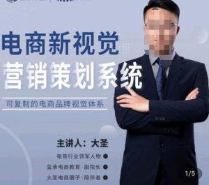 大圣·电商新视觉营销策划系统，可复制的电商品牌视觉识别系统|淘骐网赚资源库