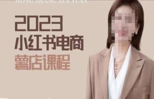 2023小红书电商课,新手小白从0~1玩转小红书薯店电商|淘骐网赚资源库