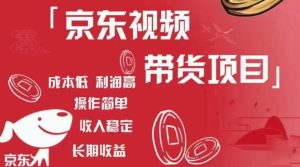 京东视频带货项目+图文带货种草,成本低,利润高,操作简单收入稳定|淘骐网赚资源库