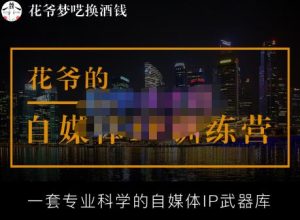 花爷的自媒体IP训练营【14期】,一套专业科学的自媒体IP武器库(更新2023年3月)|淘骐网赚资源库