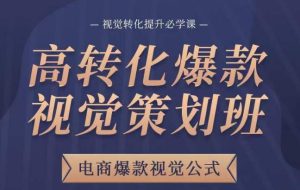 高转化爆款视觉策划班，电商爆款视觉公式，视觉转化提升必学课|淘骐网赚资源库
