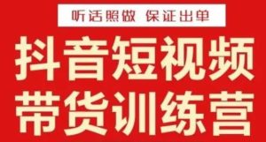 李鲆·抖音短视频带货训练营15期,一部手机、碎片化时间也能做,随时随地都能赚钱|淘骐网赚资源库