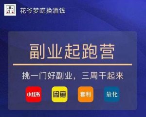 花爷-副业起跑营第2期,挑一门好副业,三周干起来(闲鱼|小红书|量化|套利)|淘骐网赚资源库