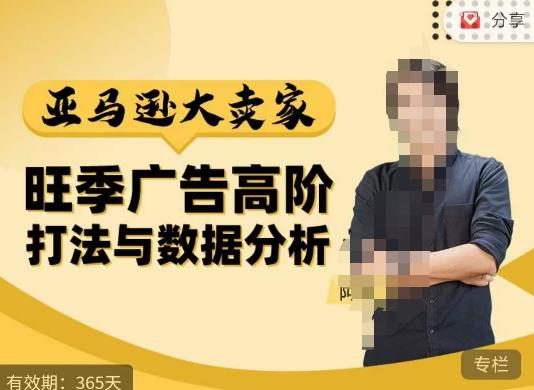 阿甘·亚马逊大卖家广告高阶打法与数据分析,走出传统广告误区;揭秘大卖惯用打法;数据驱动广告决策|淘骐网赚资源库