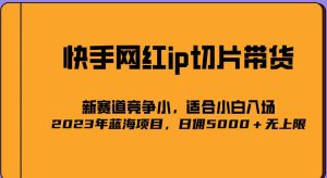 2023爆火的快手网红IP切片,号称日佣5000+的蓝海项目,二驴的独家授权|淘骐网赚资源库
