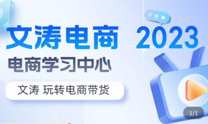 文涛电商·7天零基础自然流起号,快速掌握店铺运营的核心玩法,突破自然展现量,玩转直播带货|淘骐网赚资源库