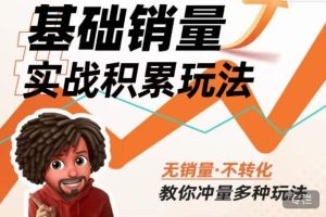 内功丨淘系基础销量实战积累玩法,无销量·不转化,教你冲量多种玩法|淘骐网赚资源库