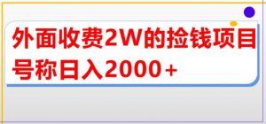外面收费2w的直播买货捡钱项目，号称单场直播撸2000+【详细玩法教程】|淘骐网赚资源库