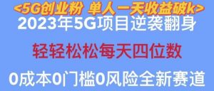 2023年最新自动裂变5g创业粉项目,日进斗金,单天引流100+秒返号卡渠道+引流方法+变现话术【揭秘】|淘骐网赚资源库
