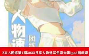 ZILA团练第1期2023日系人物速写色彩光影ipad插画课|淘骐网赚资源库