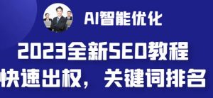 2023最新网站AI智能优化SEO教程,简单快速出权重,AI自动写文章+AI绘画配图|淘骐网赚资源库
