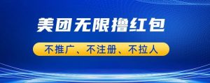 美团商家无限撸金-不注册不拉人不推广，只要有时间一天100单也可以【揭秘】|淘骐网赚资源库